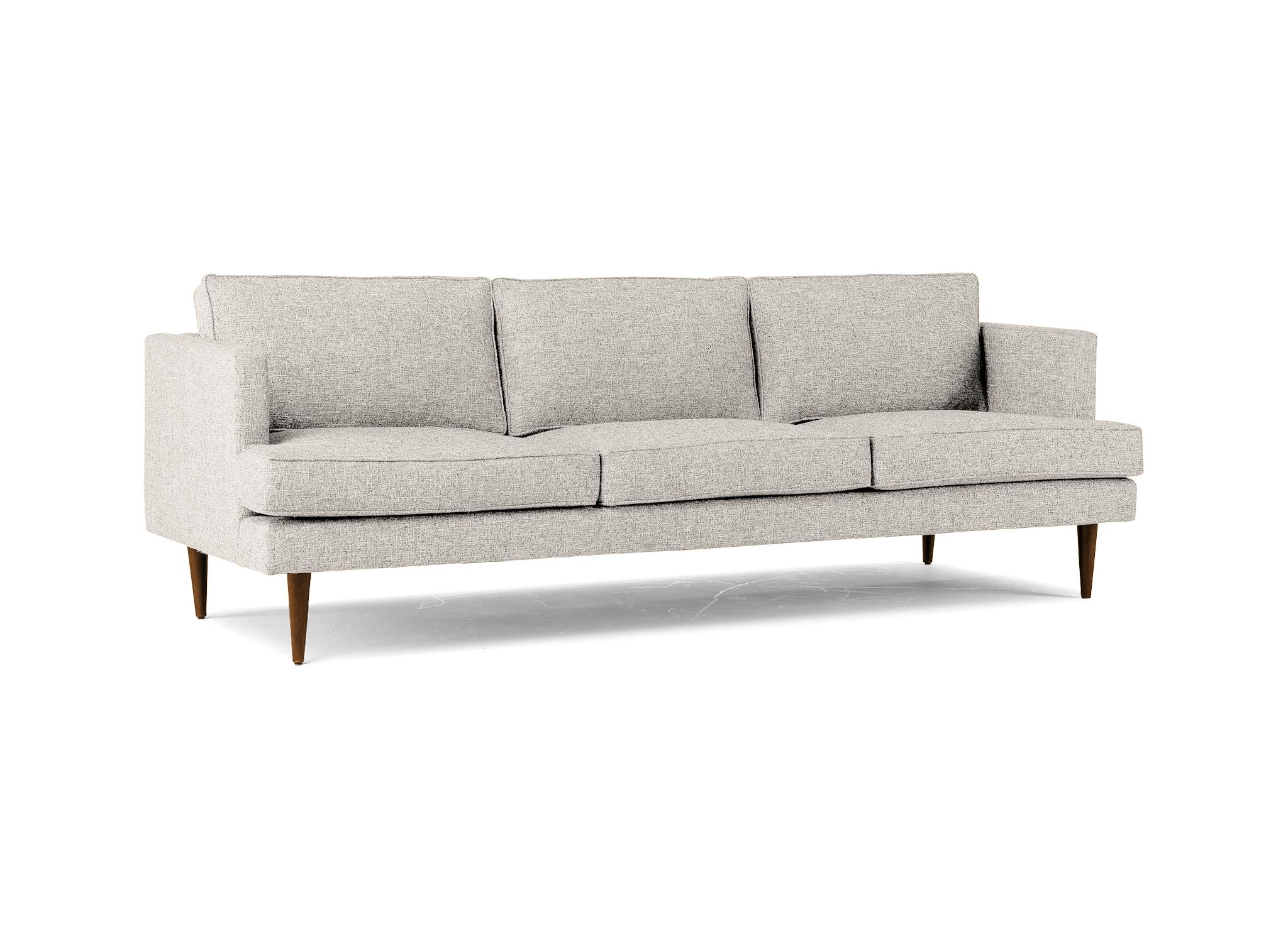 Beige/White Preston Mid Century Modern Grand Sofa - Merit Dove - Mocha - Image 1