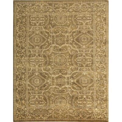 One-of-a-Kind Hand-Knotted Brown 7'10" x 10' Wool Area Rug - Image 0