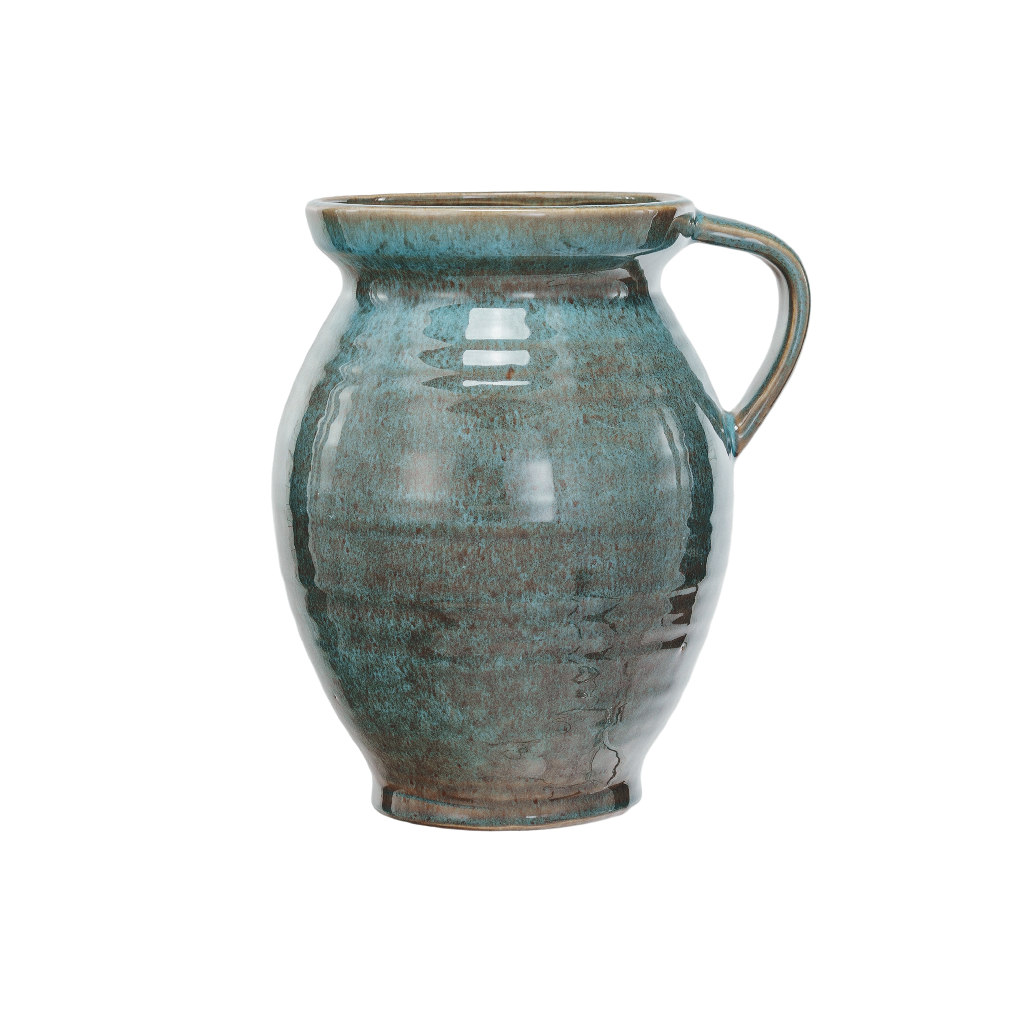 4 Quart Country Stoneware Jug, Blue - Image 0