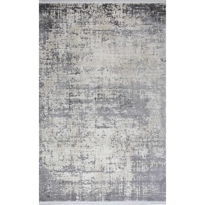 Langdale Abstract Gray Indoor / Outdoor Area Rug - Image 0