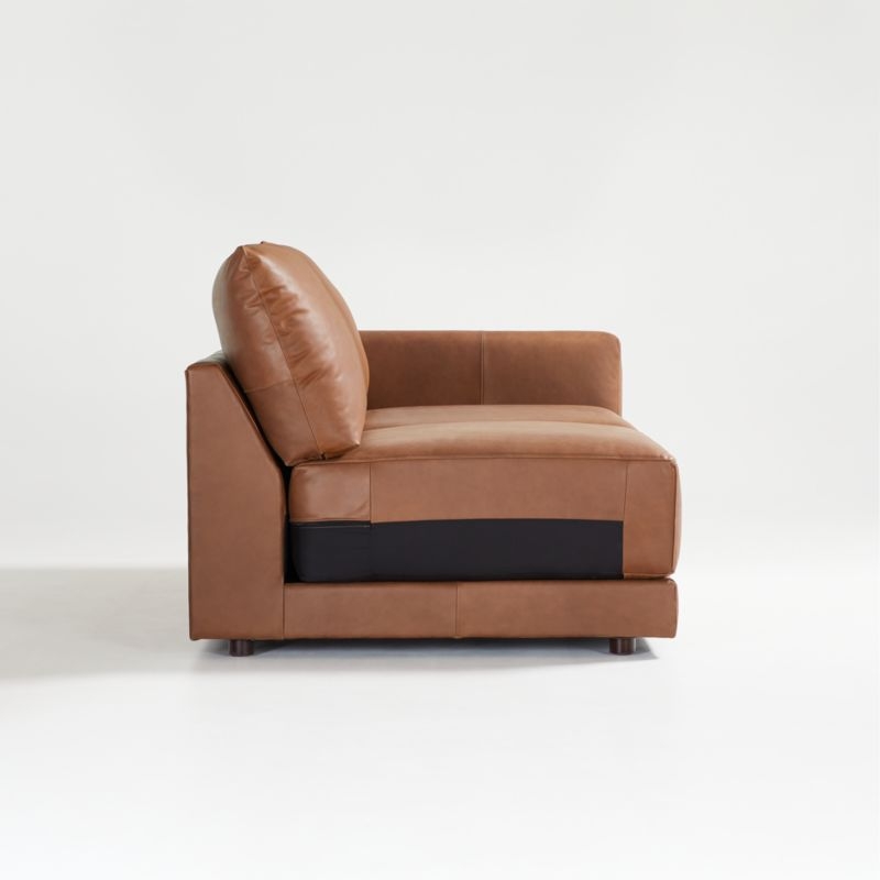 Gather Leather Right-Arm Chair - Image 3