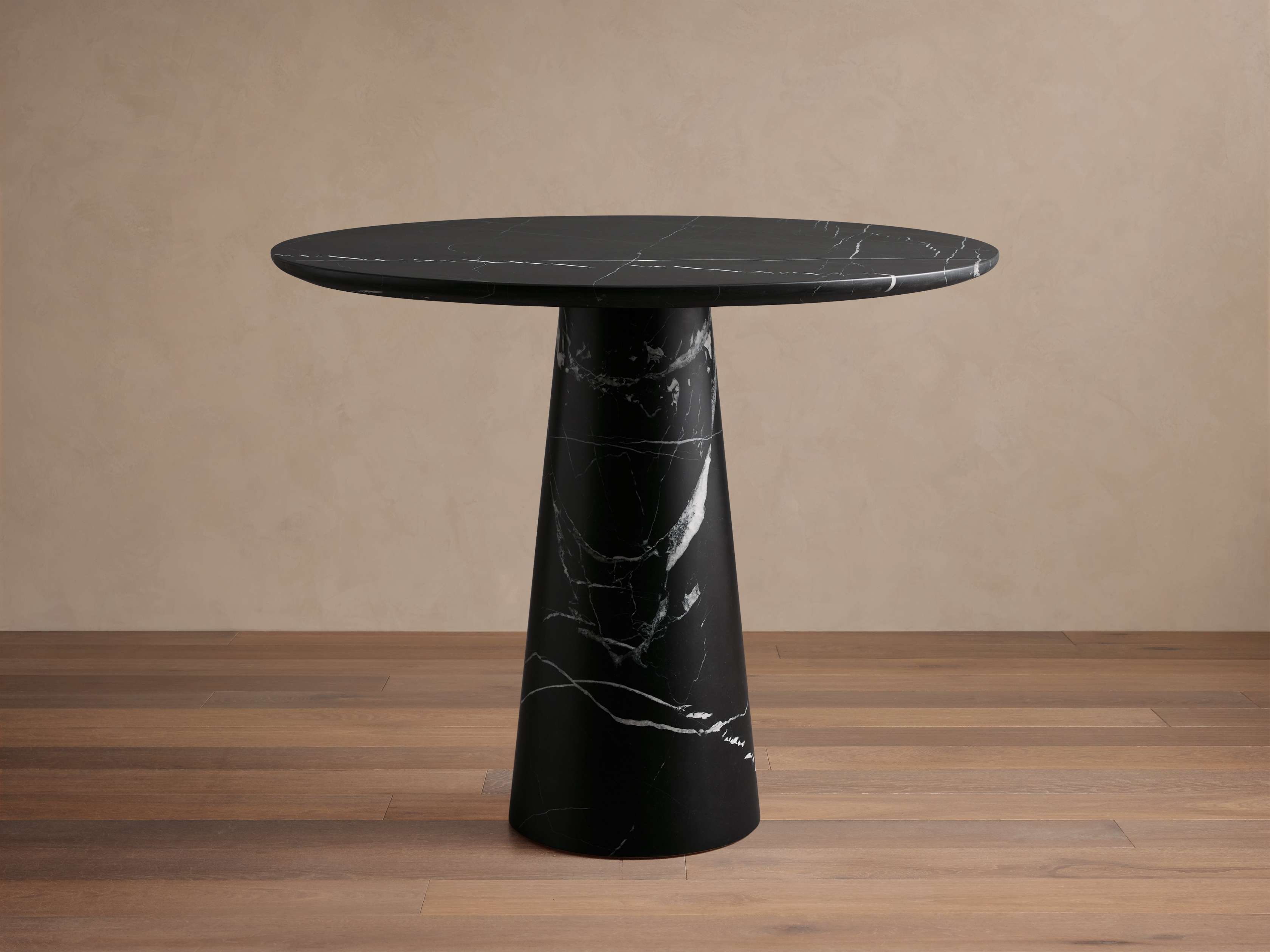 Hemmings Bistro Table in Stone Black  Marquina/36" - Image 0