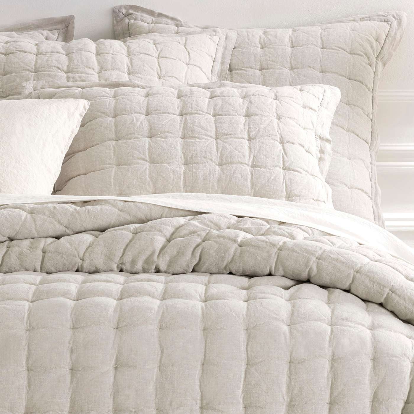 Lush Linen Natural Puff Sham - Image 0