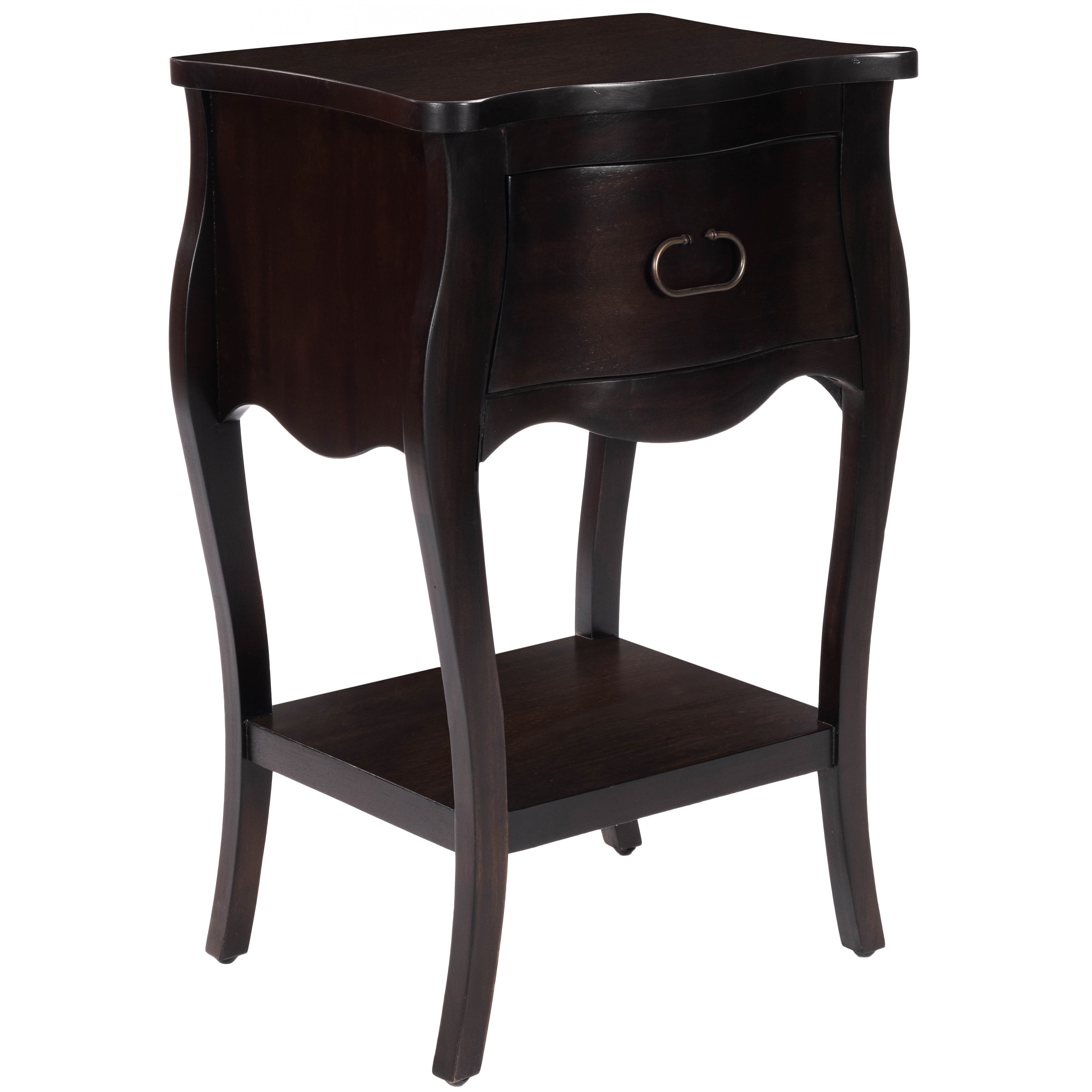 Rochelle Chocolate 1 Drawer Nightstand - Image 0