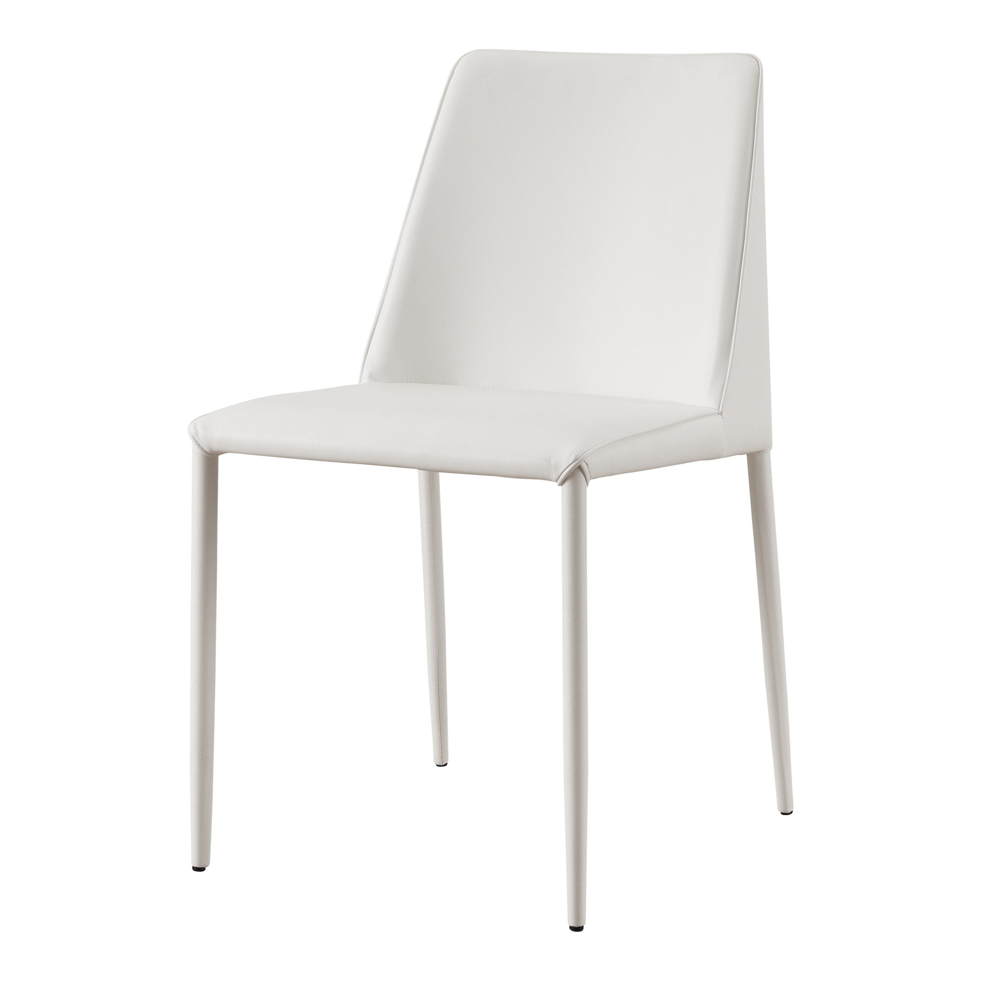 Nora Dining Chair White Vegan Leather - Set Of Two - Image 1