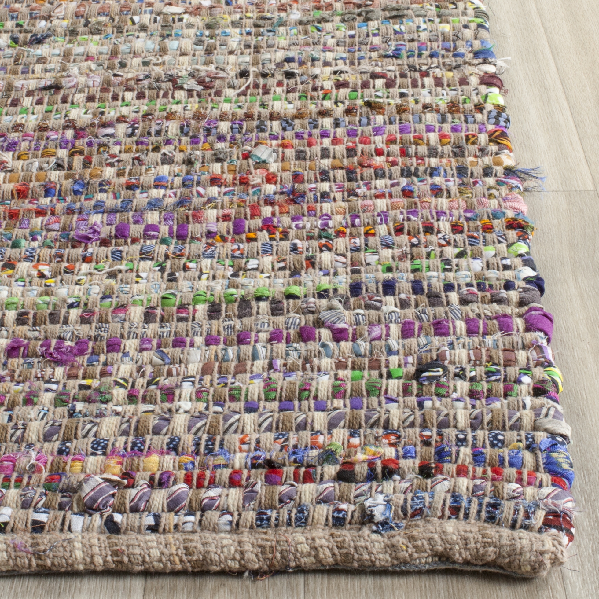 Arlo Home Hand Tufted Area Rug, NAN220E, Beige,  5' X 8' - Image 1