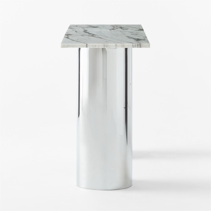 Luca White Marble Console Table - Image 4