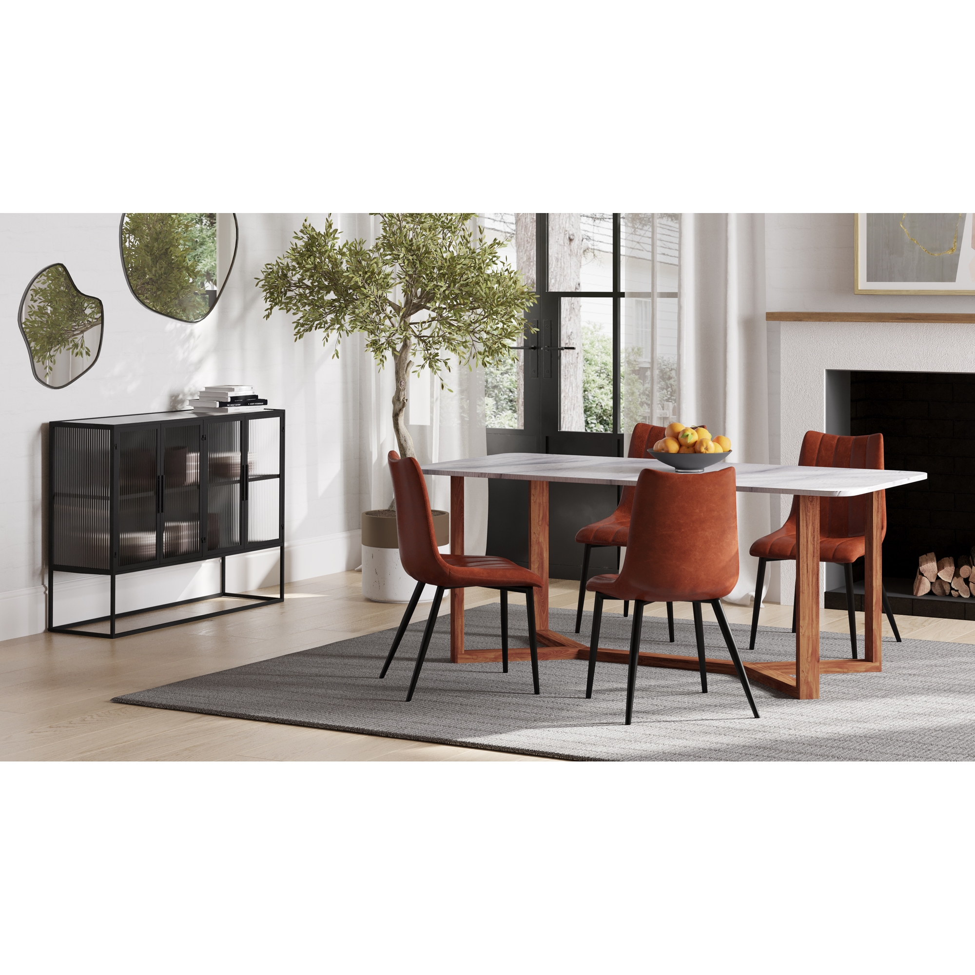 Alibi Dining Chair Brown - Set Of Two - Image 5