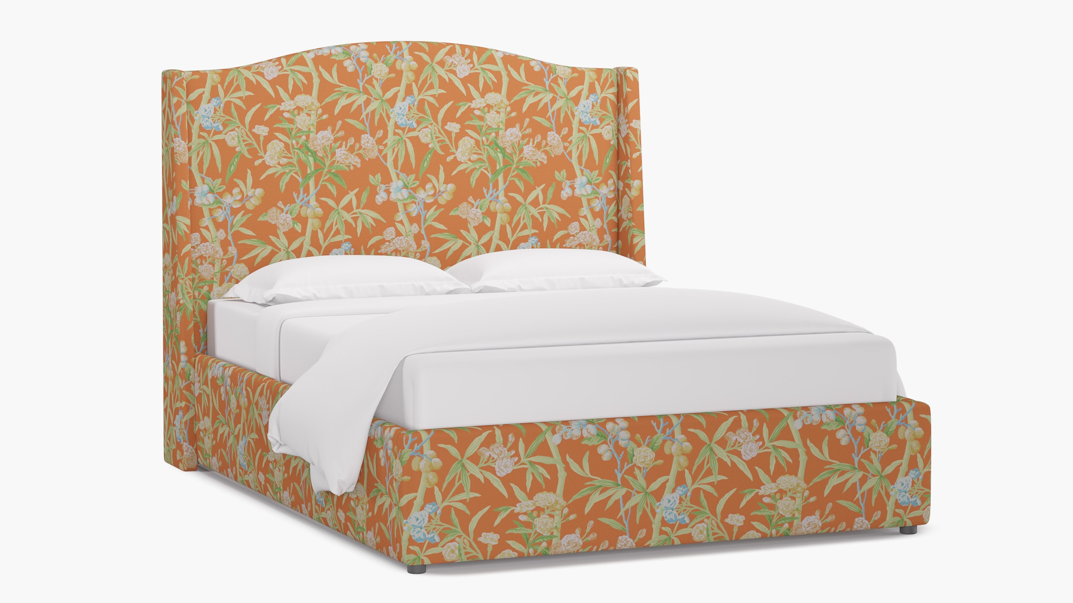 Curved Wingback Bed, Mandarin Lanai, King - Image 1