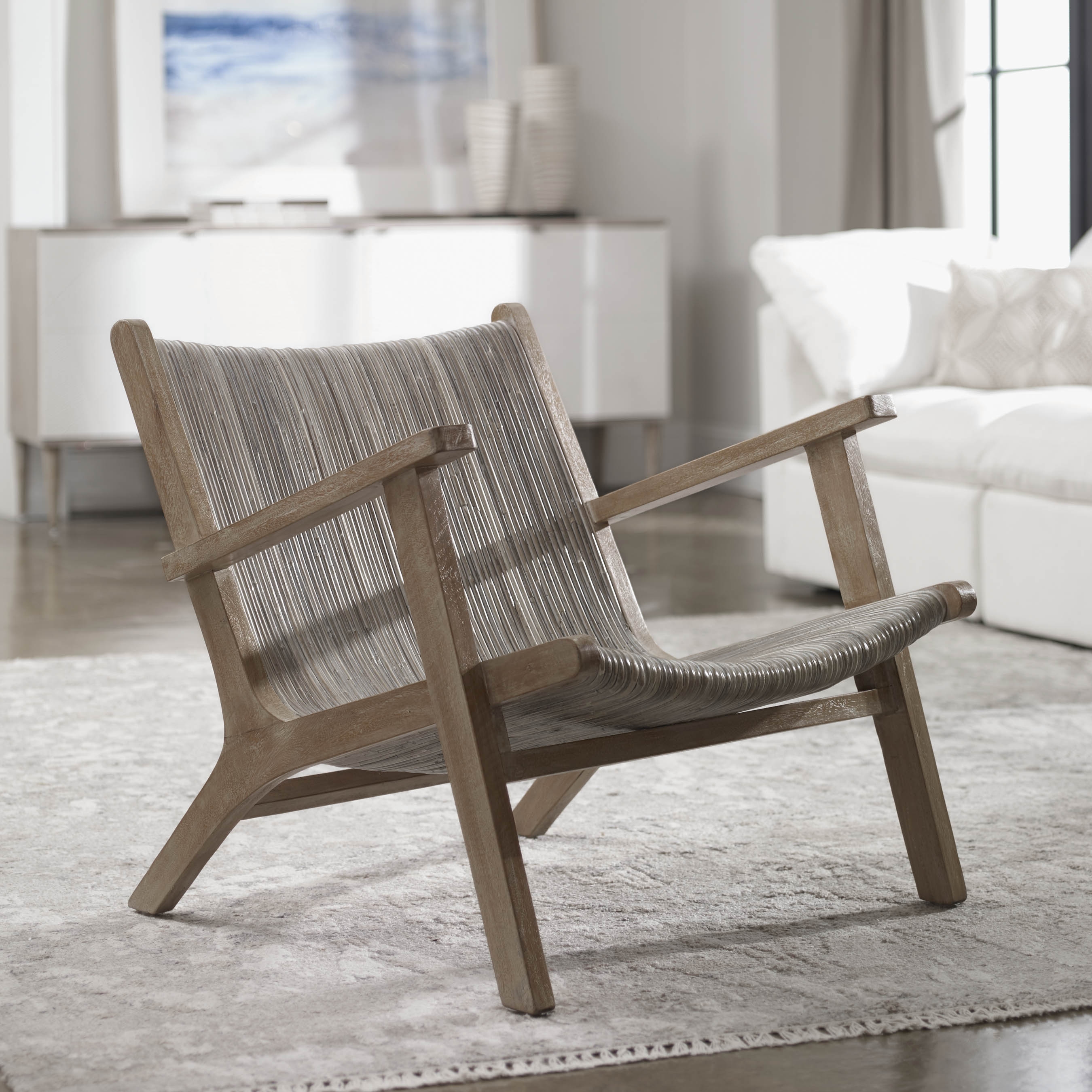 Aegea Rattan Accent Chair - Image 1