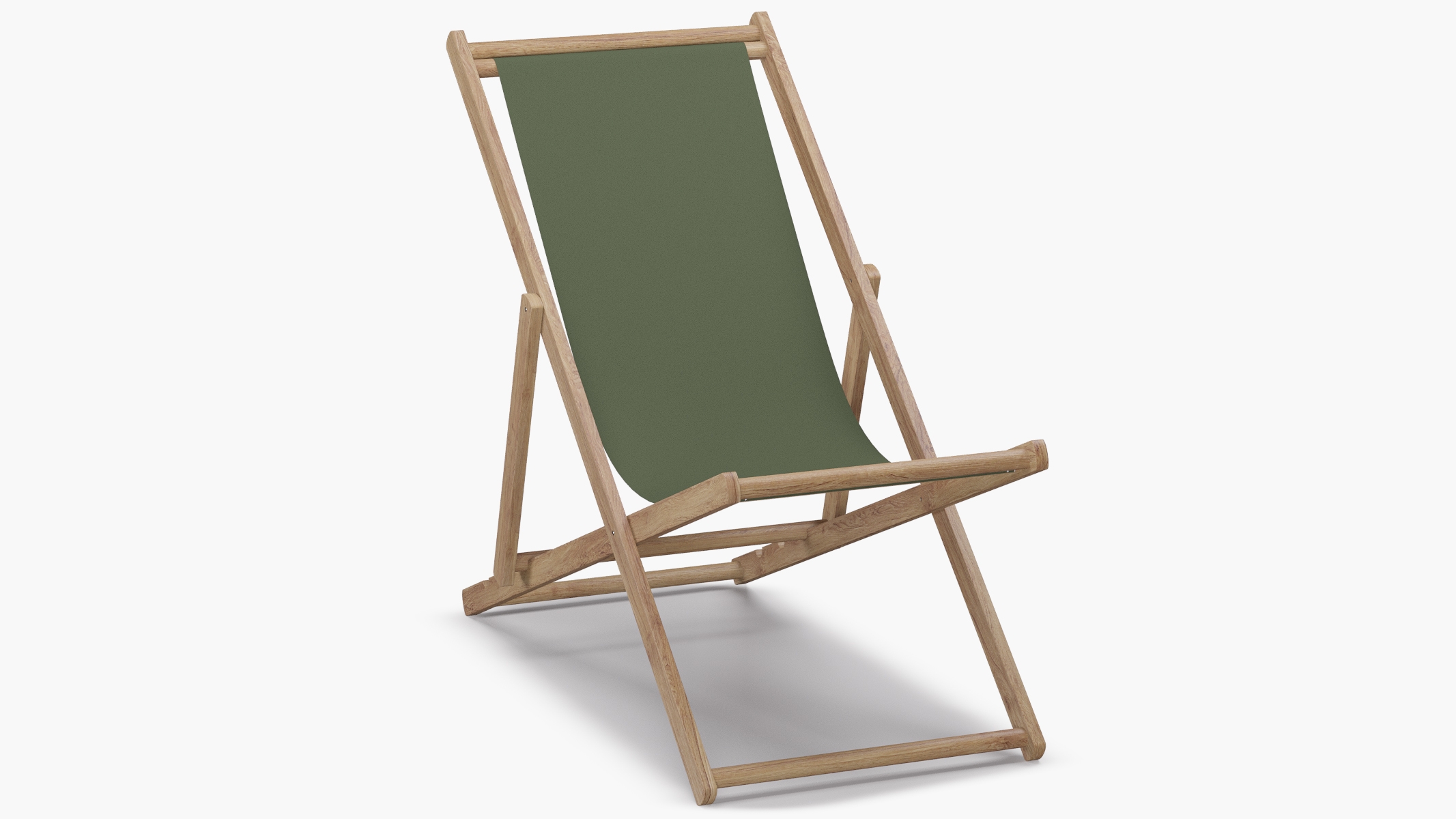 Teak Cabana Chair, Olive - Image 1