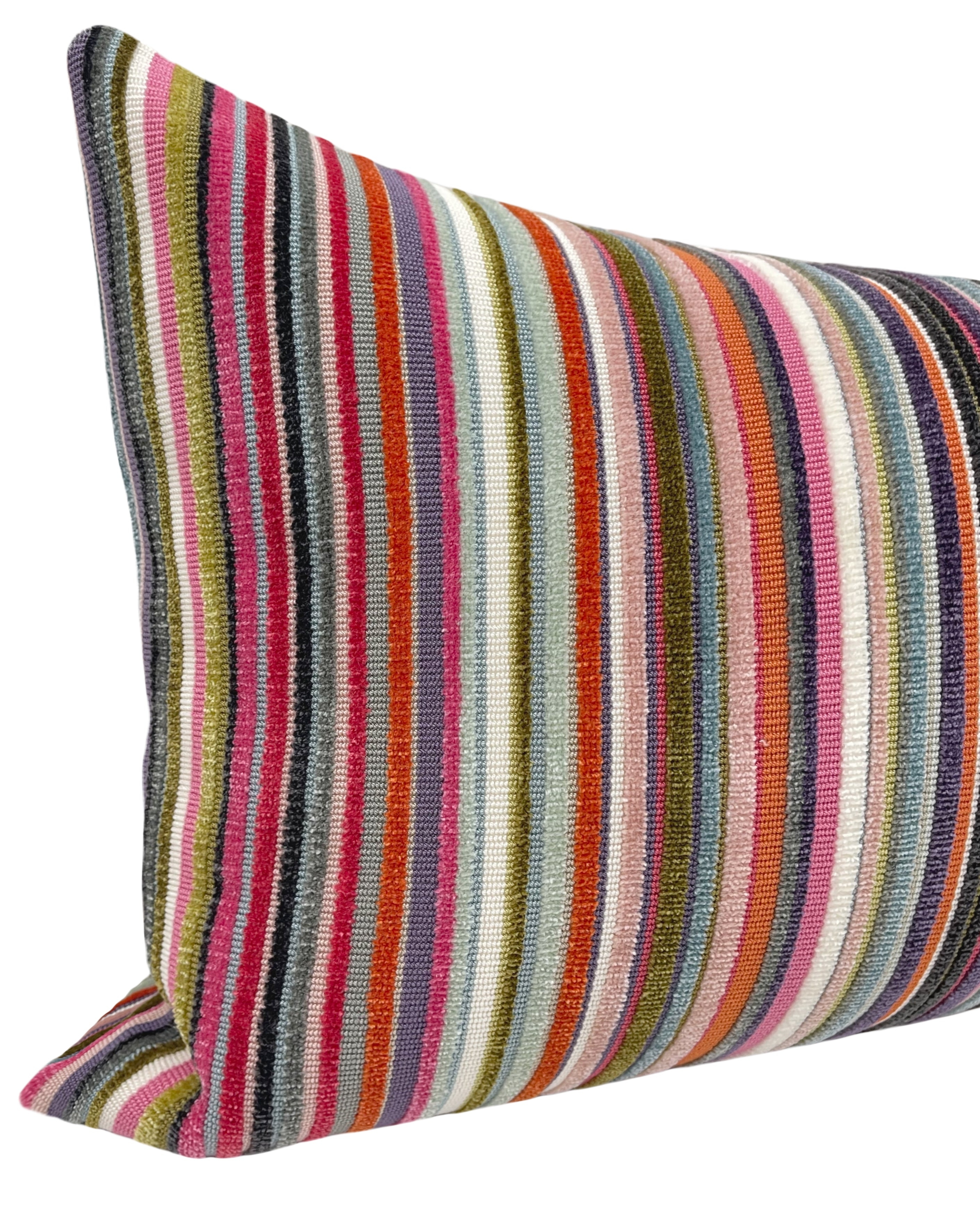 THE XL LUMBAR :: SOHO CUT VELVET // MULTI - BY THE YARD - Image 3