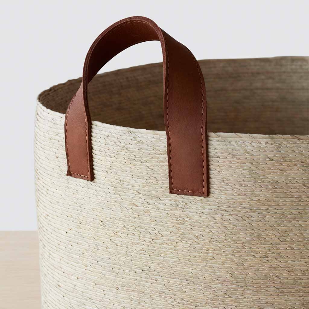 The Citizenry Mercado Storage Baskets Round | Medium | Tan - Image 2