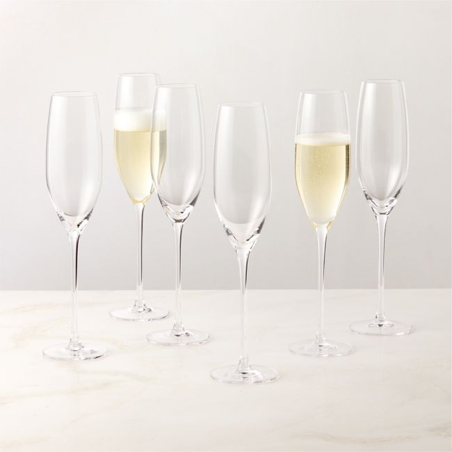 Coppia Champagne Flutes Set of 6 - Image 0