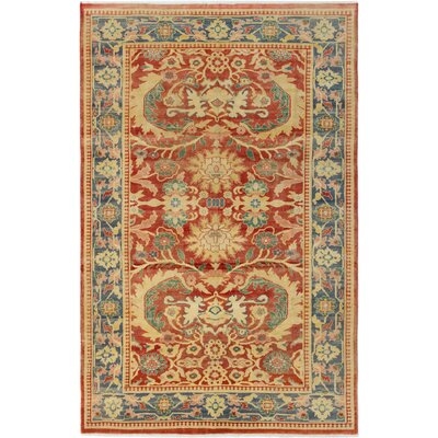 One-of-a-Kind Joan Hand-Knotted 2010s Keisari Dark Copper 5'9" x 8'10" Wool Area Rug - Image 0