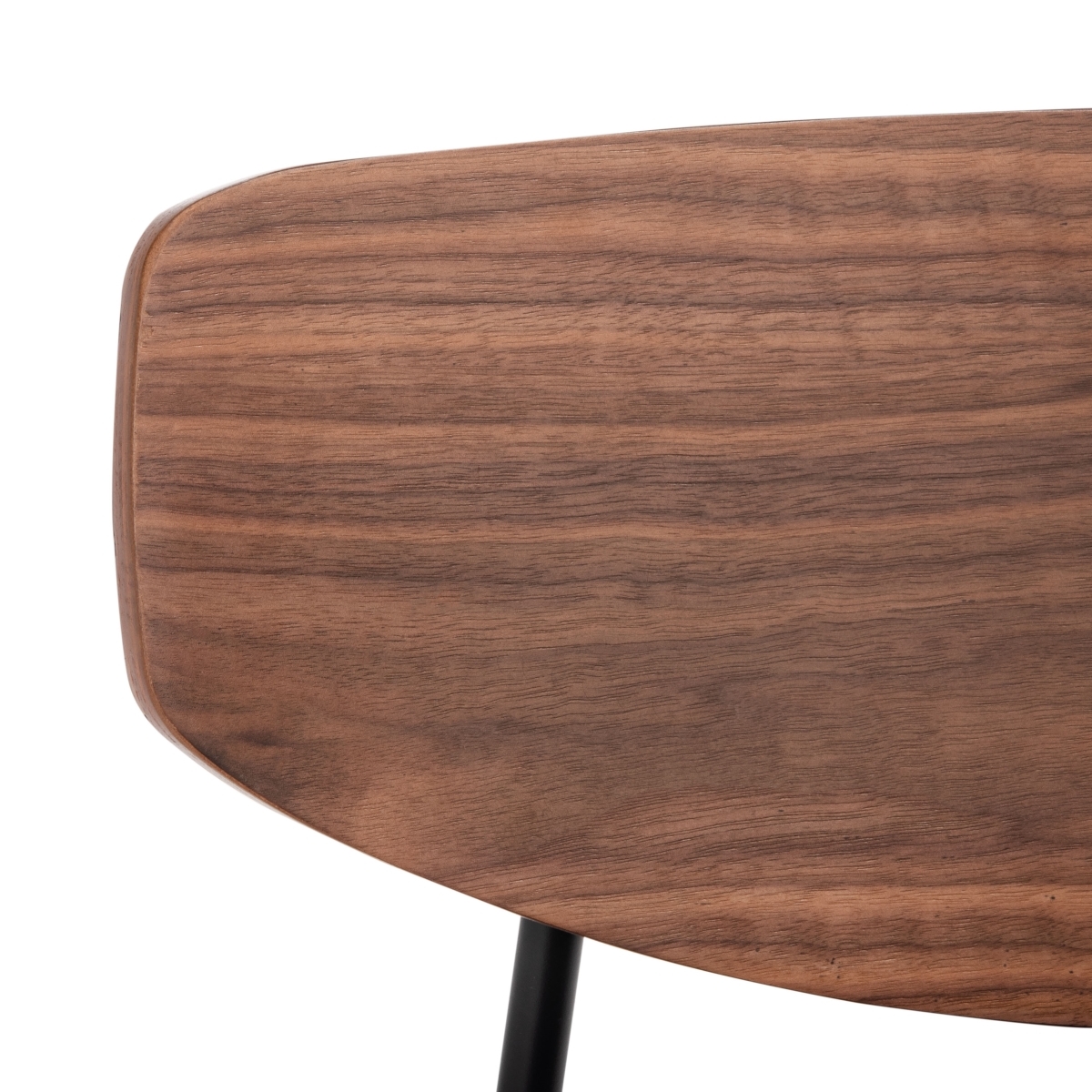 Ryker Dining Chair - Walnut / Black - Safavieh - Image 2