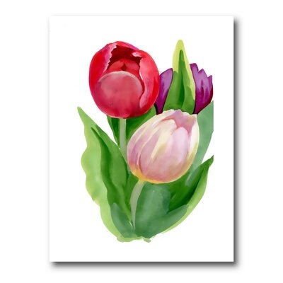 Beautiful Tulip Flowers - Traditional Canvas Wall Art Print PT35723 - Image 0