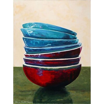 Balance of the Bowls IV by Clair Purgus - Painting Print on Paper - Image 0