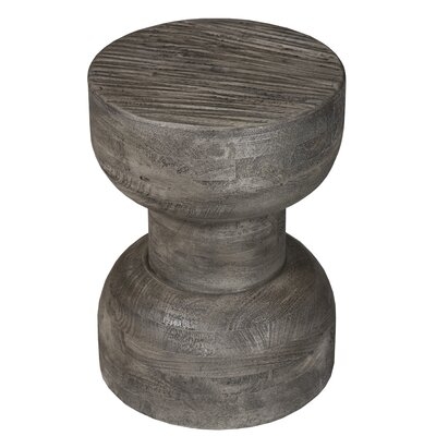 Barthes Solid Wood Drum End Table - Image 0