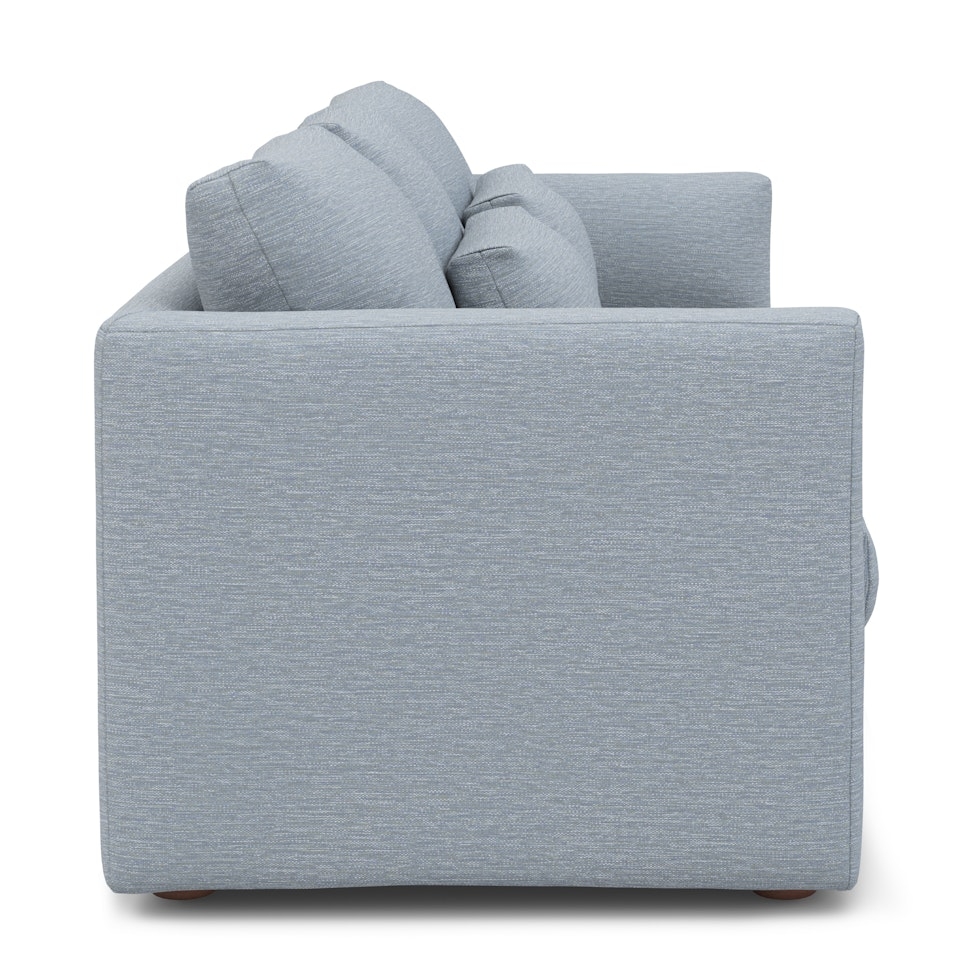 Marina 90" Sofa - Silver Light Blue - Image 2