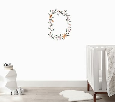 Floral Letter Wall Decal, R - Image 2