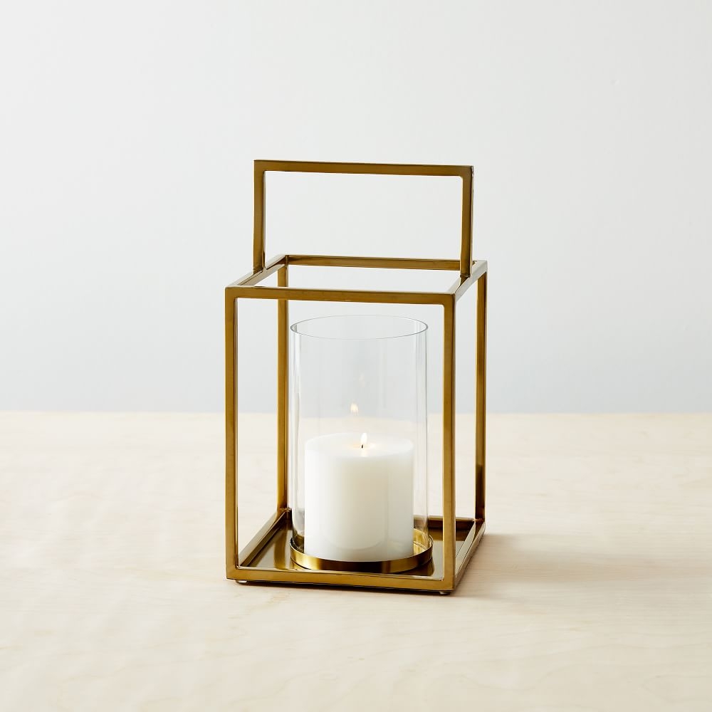 Simple Metal Lanterns, Small, Brass - Image 0
