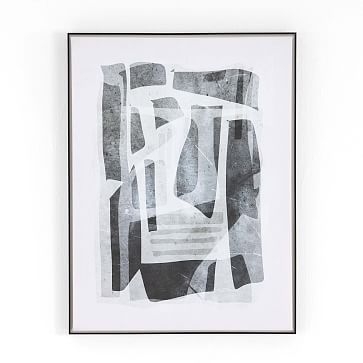 Black Tone Forms By Dan Hobday, Painting, Grey, Medium - Image 0