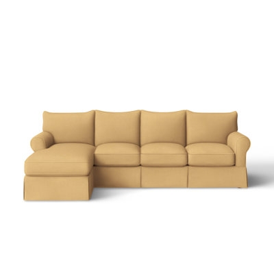 Amari Slipcovered Sectional with Sleeper Sofa