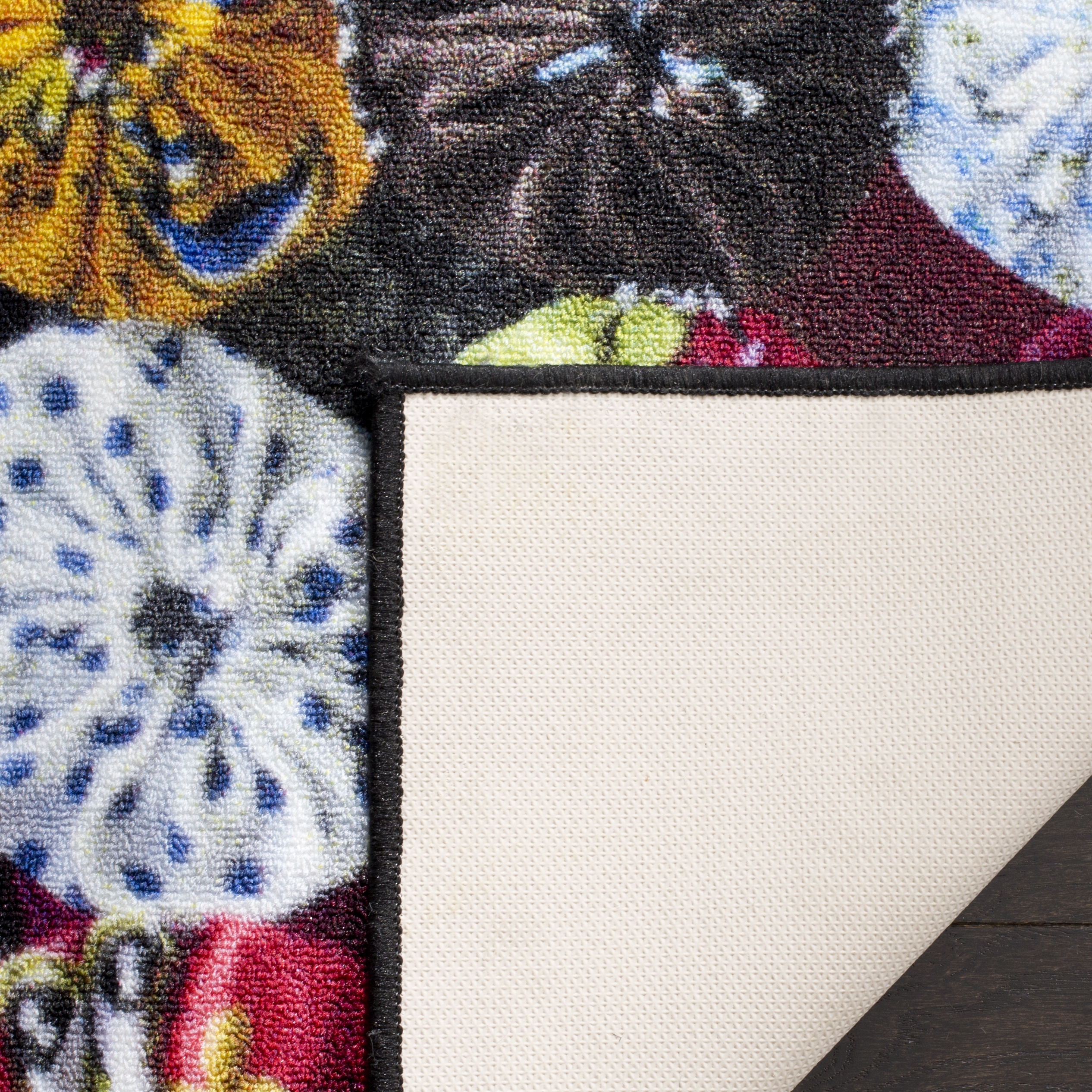 Arlo Home Woven Area Rug, AZT207R, Red/Multi,  4' X 6' - Image 3