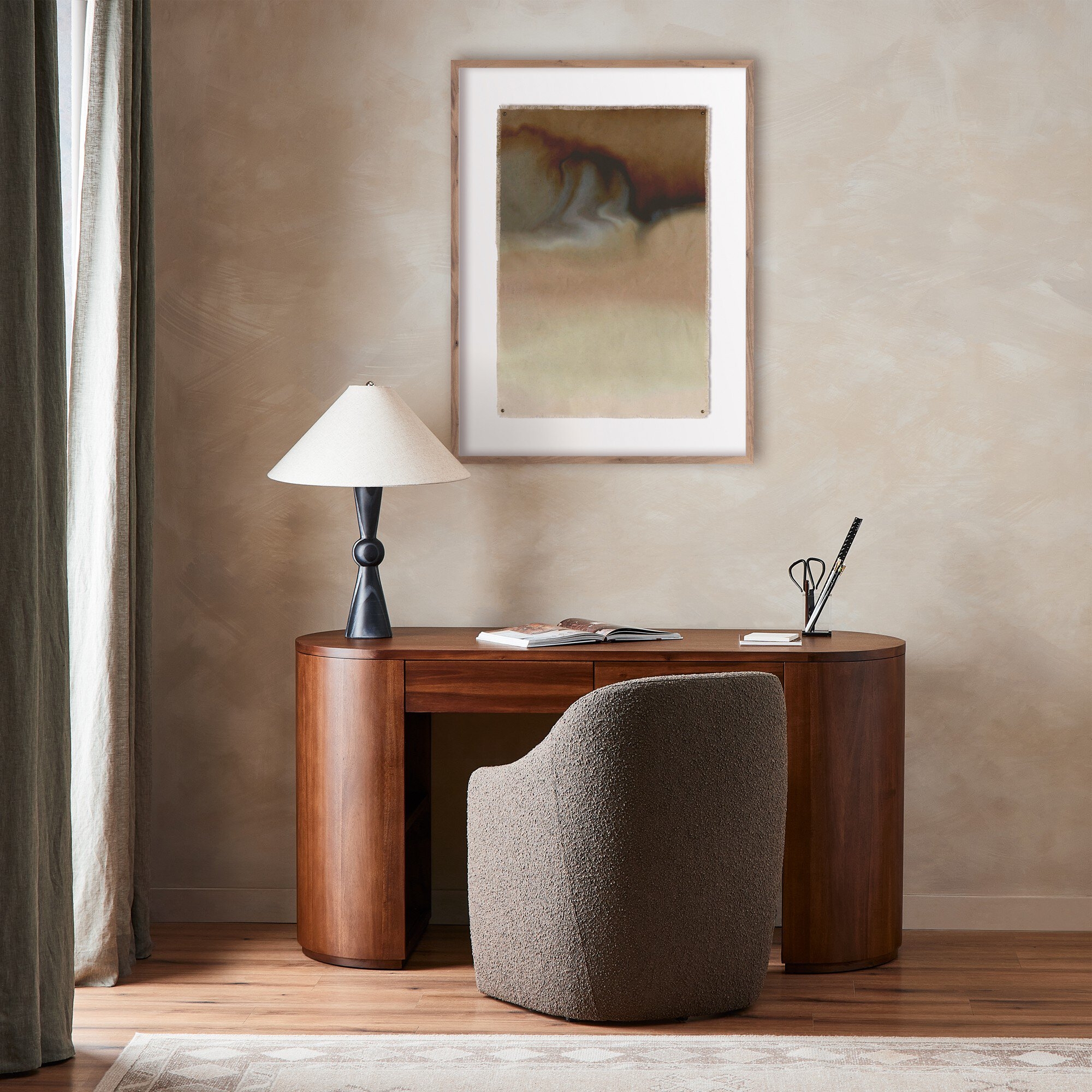 Liquified Landscape VI by Roseanne Kenny - RoofTop 2.5 Rustic Walnut - Image 2