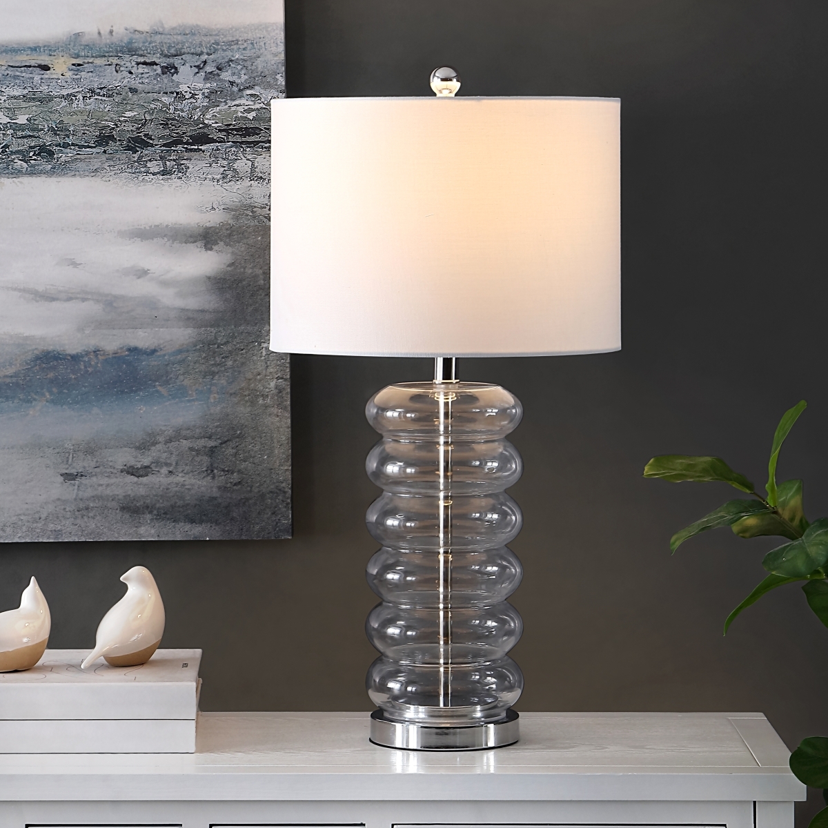 Peli 26.5" Table Lamp - Clear - Safavieh - Image 3