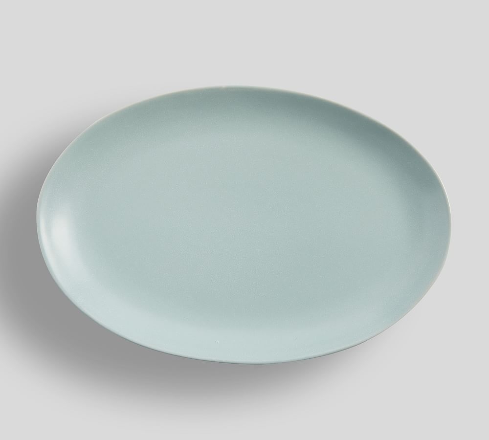 Mason Stoneware Oval Serving Platter - Blue - Image 0