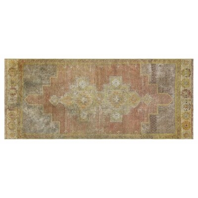 One-of-a-Kind Canant Hand-Knotted 1960s Turkish Brown 2'11" x 6'8" Runner Area Rug - Image 0
