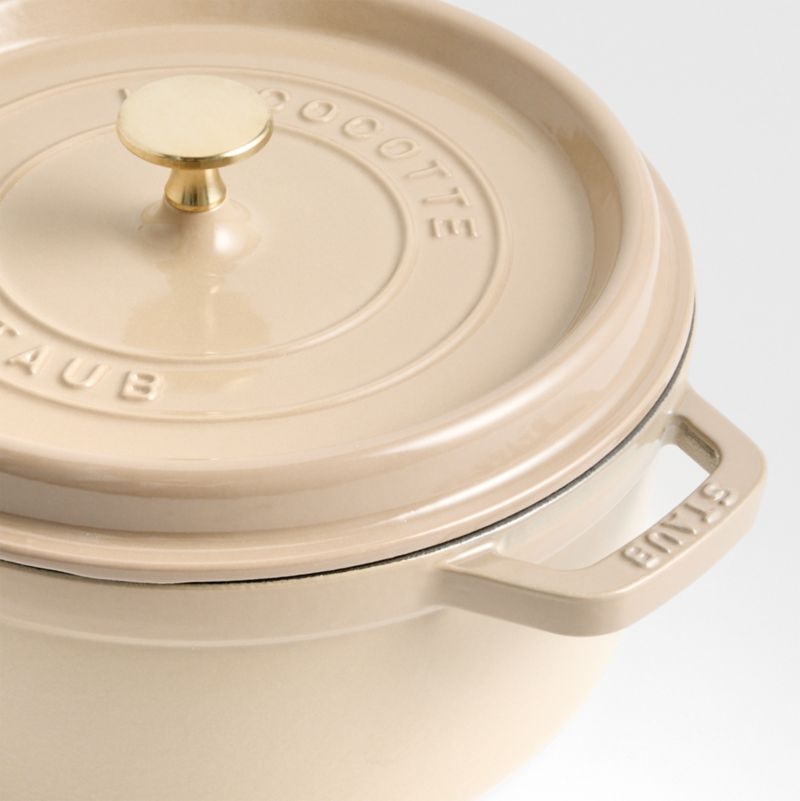 Staub ® Sesame 4-Qt. Round Cocotte with Brass Knob - Image 2