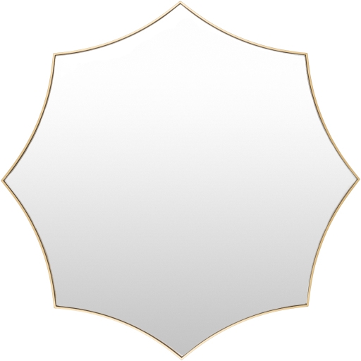 Virgo Gold 32"H x 32"W x 2"D Accent Mirror - Image 0