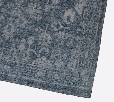 Damion Printed Handwoven Rug, 8' x 10', Indigo - Image 2