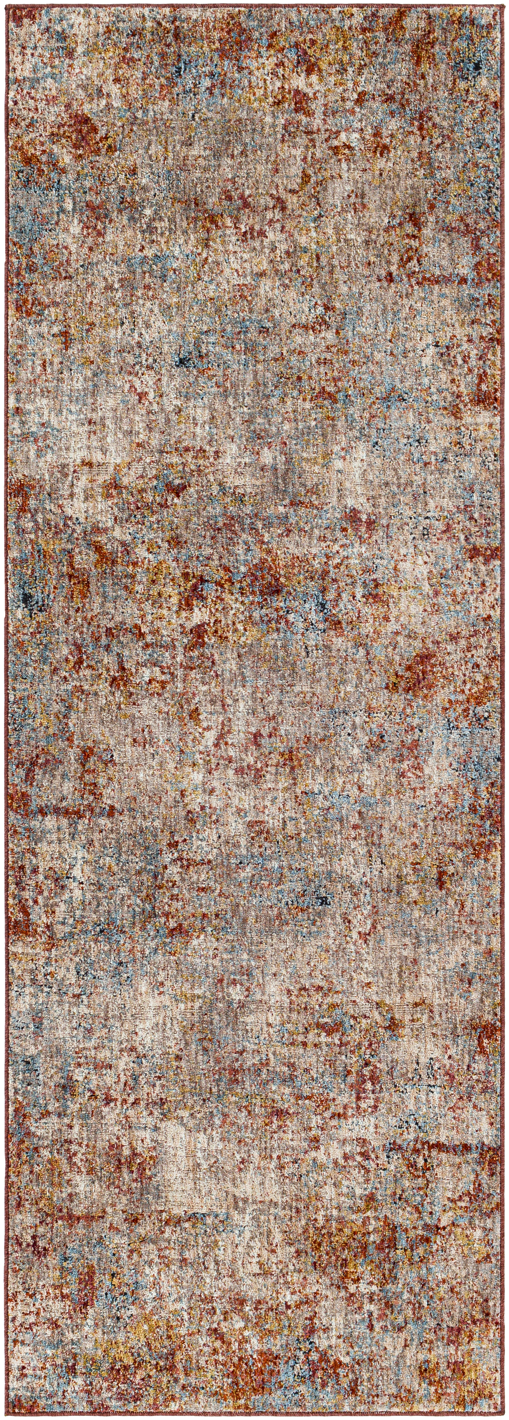 Mirabel Brown Indoor 2'7" x 7'3" Machine Woven Rug - Image 0