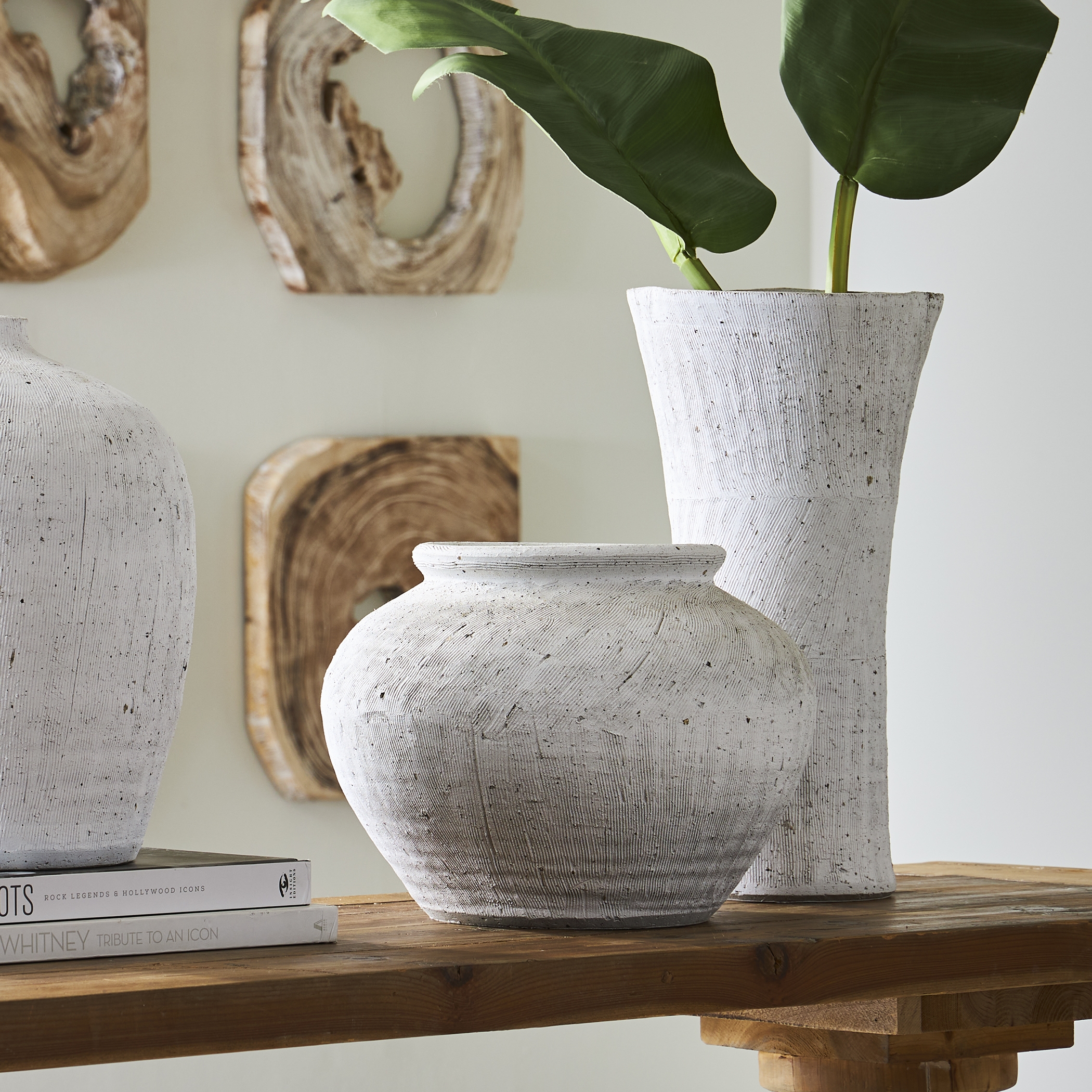 Floreana Tall White Vase - Image 1