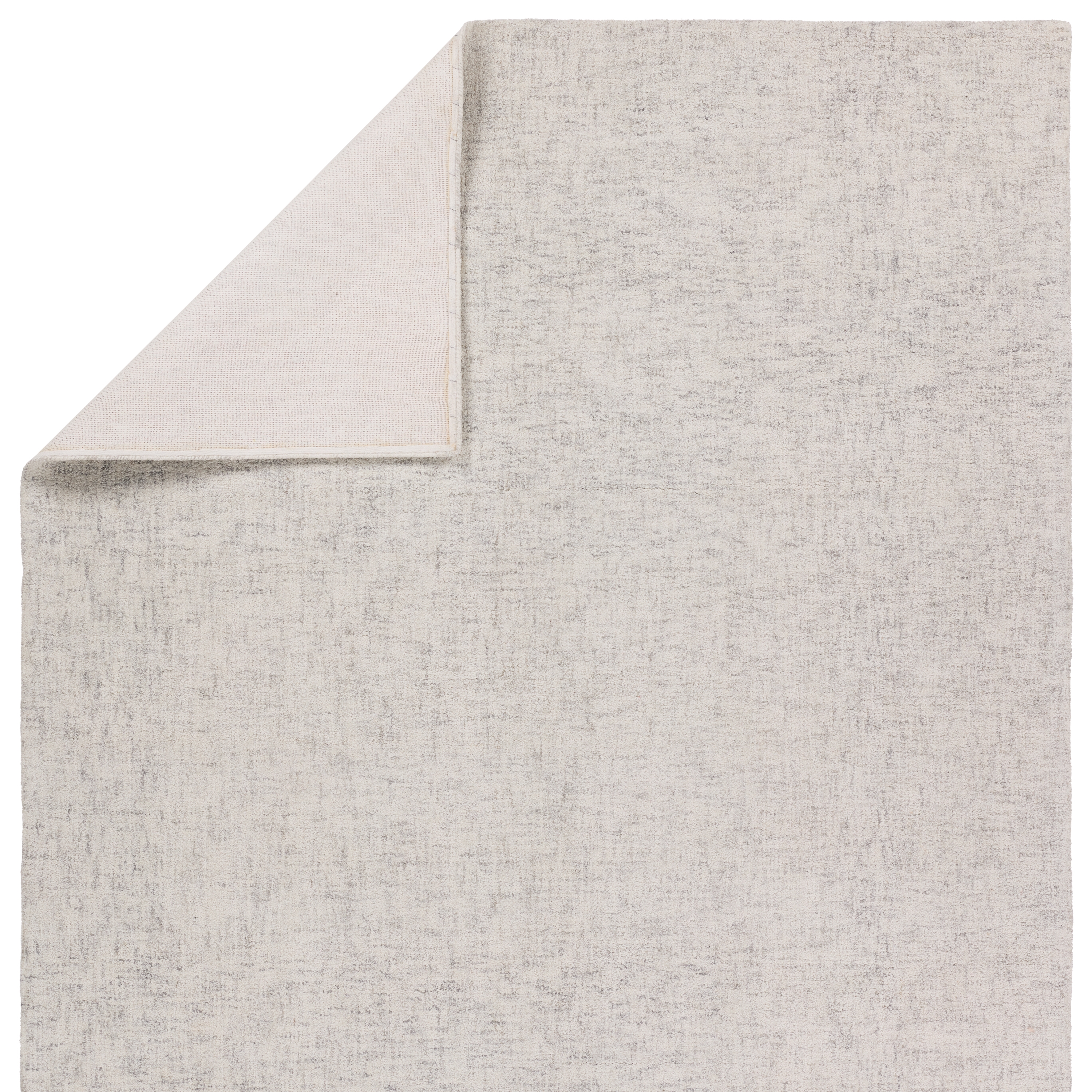 Harding Handmade Indoor/Outdoor Solid Cream/Light Gray Runner Rug (3'X8') - Image 2