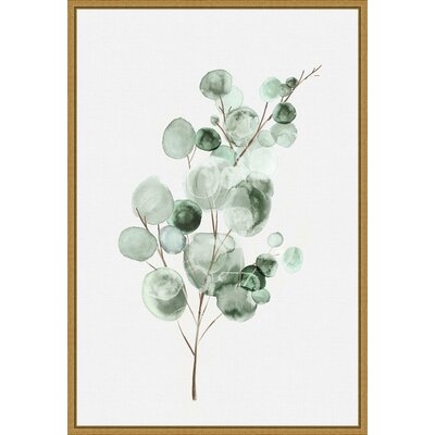 Tender Sprout II (Eucalyptus) by Eva Watts - Floater Frame Painting Print on Canvas - Image 0