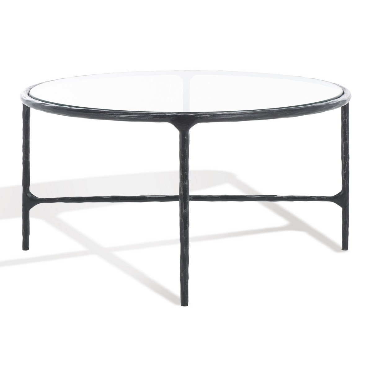 Jessa Oval Metal Coffee Table - Black - Image 6