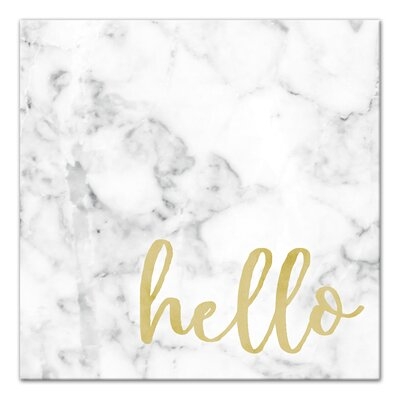 Hello Marble - Unframed Painting Print on Canvas - Image 0