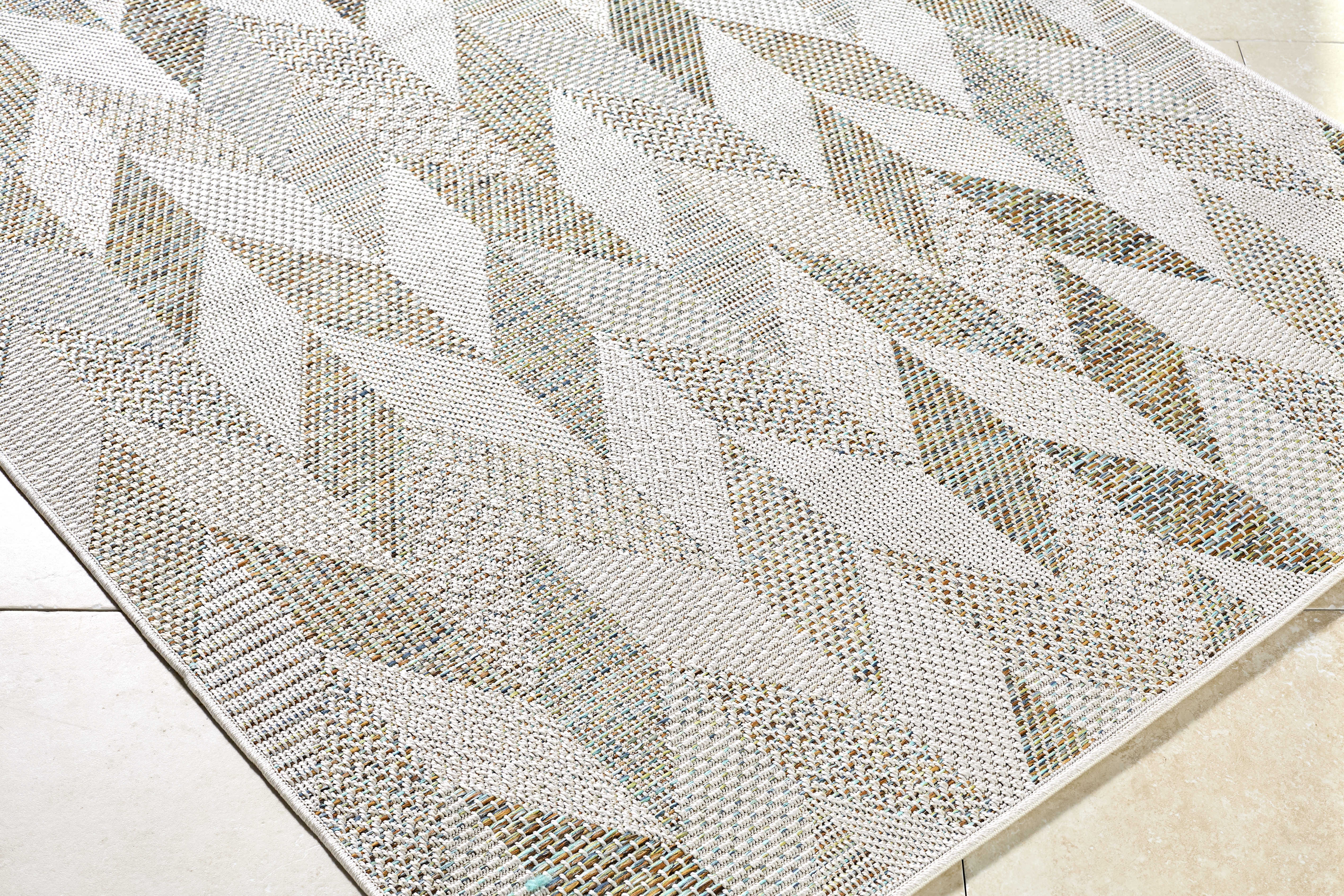 Crete  Outdoor 6'3" x 9' Machine Woven Rug - Image 4