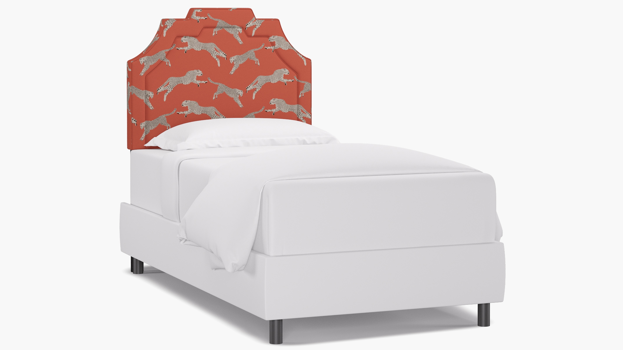 Art Deco Headboard, Henna Cheetah, Twin - Image 0