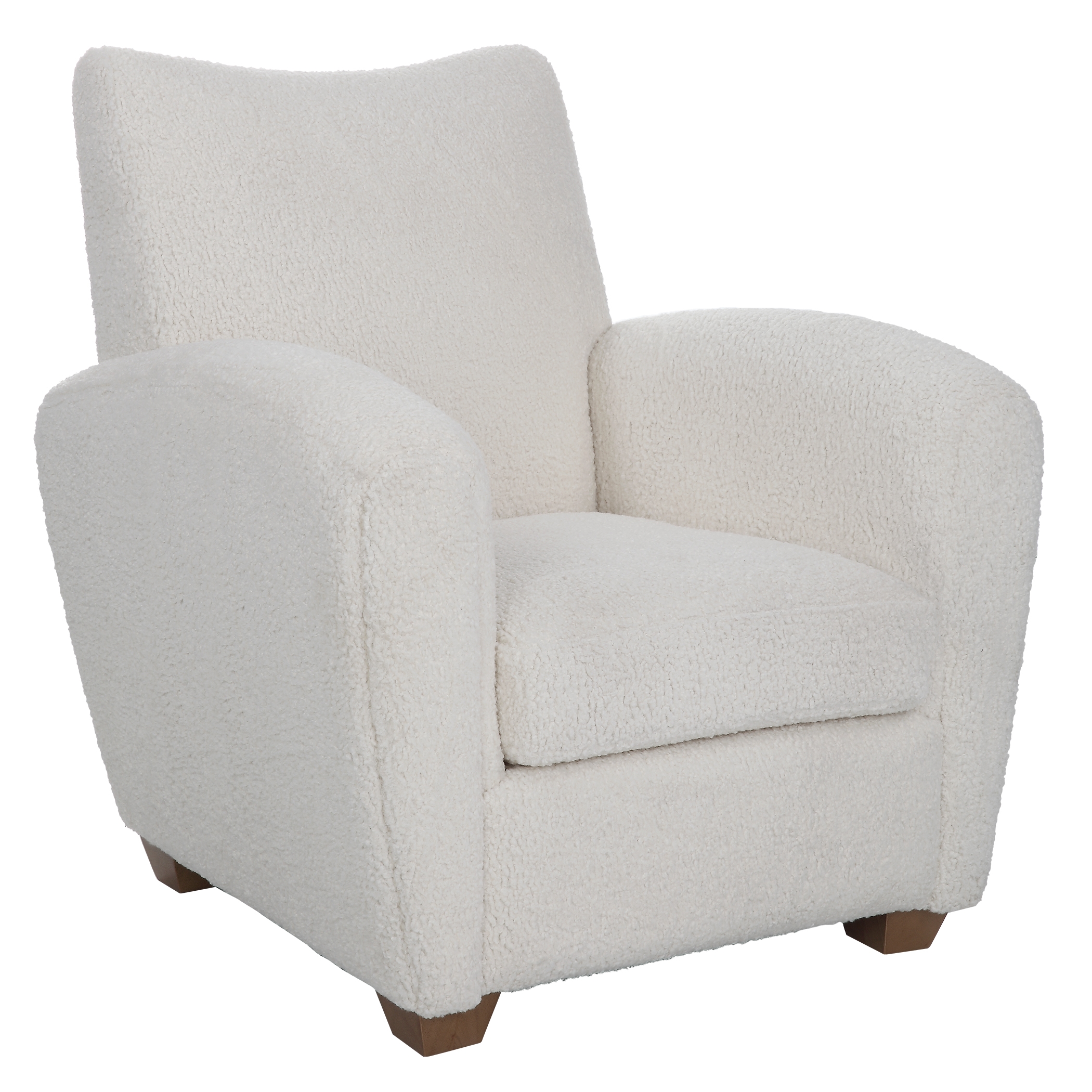 Teddy White Shearling Accent Chair - Image 4