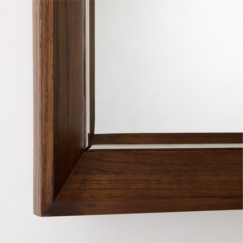 Boulevard Oak Wood Rectangular Wall Mirror 24"x36" - Image 2