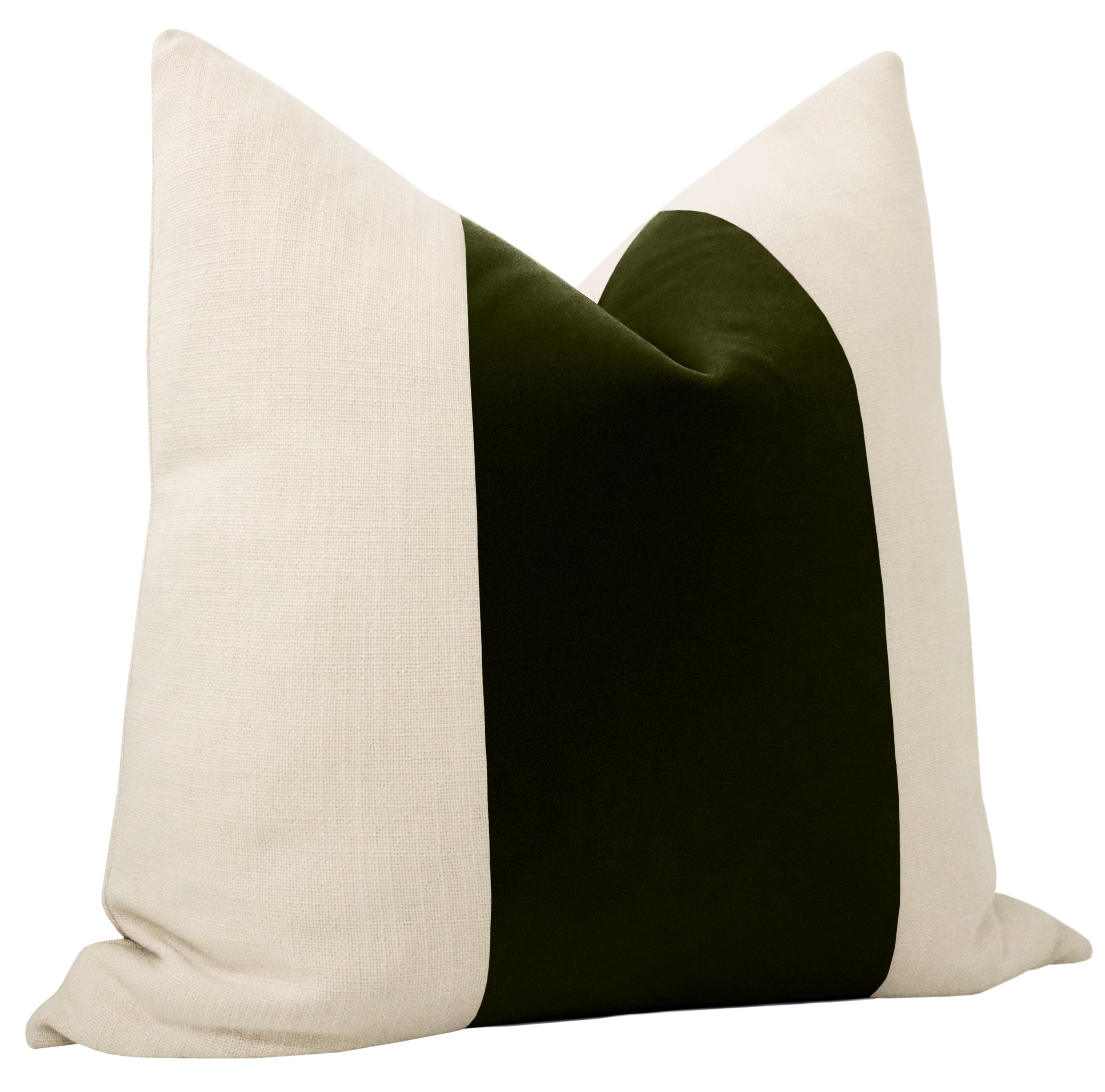 PANEL :: Mohair Velvet // Olive - 18" X 18" - Image 1