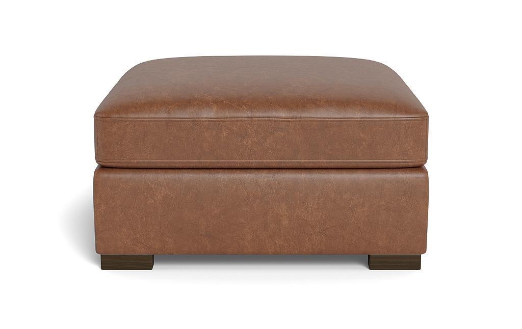 Scarlett Leather Square Ottoman - Image 0