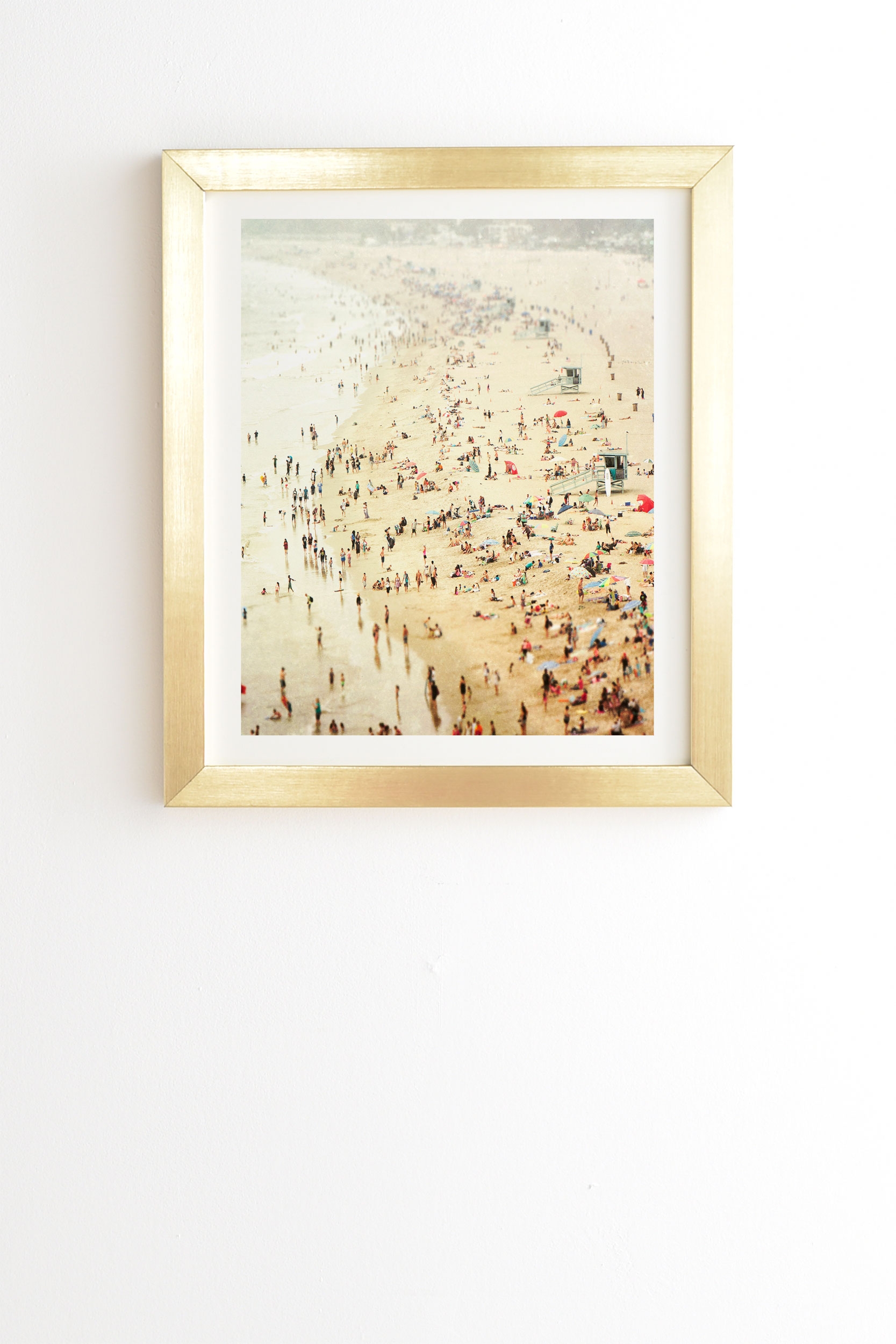 In The Crowd by Bree Madden - Framed Wall Art Basic Gold 20" x 20" - Image 0