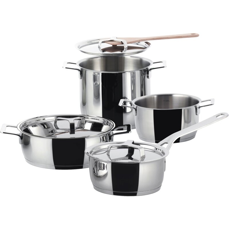 Alessi Alessi 4 Piece Stainless Steel Cookware Set - Image 0